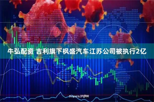 牛弘配资 吉利旗下枫盛汽车江苏公司被执行2亿